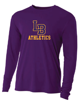 Coaches Dri Fit Shirt - L/S Purple