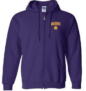 Zip Up Hoodie-Purple